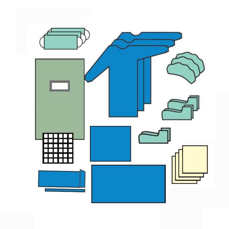 Комплект одягу та покриттів операційних для артроскопії №3/B, стерильний, одноразового використання ,ТМ «АХІЛЛ»